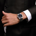 Maurice Lacroix Aikon Date Quartz Black Dial Silver Steel Strap Watch for Men - AI1108-SS002-330-1