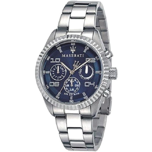 Maserati Competizione Blue Dial Stainless Steel Watch For Men - R8853100011