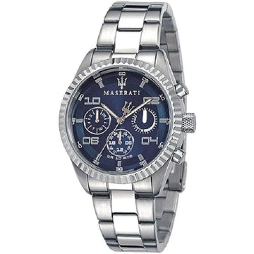 Maserati Competizione Blue Dial Stainless Steel Watch For Men - R8853100011