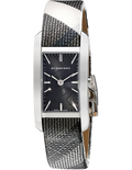 Burberry Pioneer Black Dial Black White Leather Strap Watch for Women - BU9505