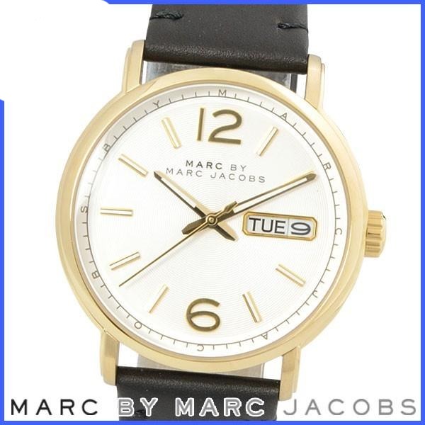 Marc Jacobs Marc Fergus Silver Dial Black Leather Strap Watch for Men - MBM5081