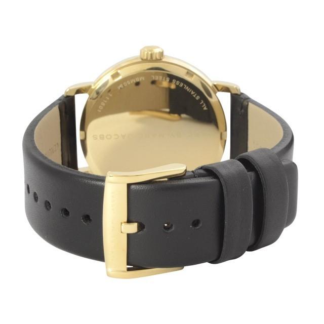Marc Jacobs Marc Fergus Silver Dial Black Leather Strap Watch for Men - MBM5081