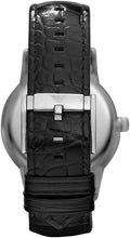 Emporio Armani Renato Analog Black Dial Black Leather Strap Watch For Men - AR11186