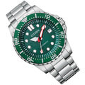 Citizen Promaster Mechanical Green Dial Silver Stainless Steel Strap Watch For Men - NJ0129-87X