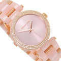 Michael Kors Delray Rose Gold Dial Pink Steel Strap Watch for Women - MK4322