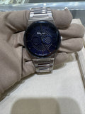 Salvatore Ferragamo Sapphire Blue Dial Silver Steel Strap Watch for Men - SFHP006-20