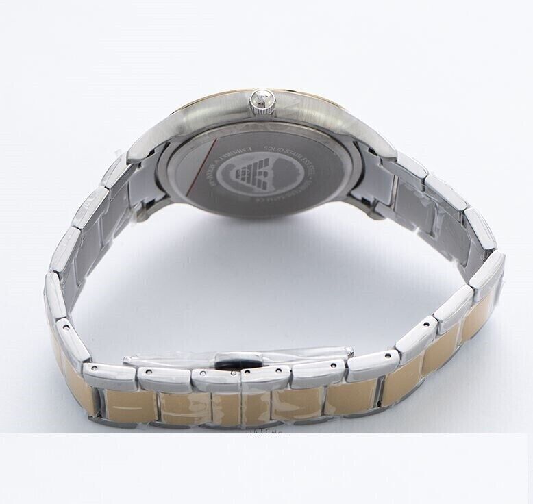 Emporio Armani Renato Silver Dial Two Tone Steel Strap Watch For Men - AR2449