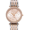 Michael Kors Darci Rose Gold Dial Two Tone Steel Strap Watch for Women - MK3726