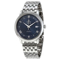 Omega De Ville Prestige Co-Axial Blue Dial Silver Steel Strap Watch for Men - 424.10.40.20.03.002