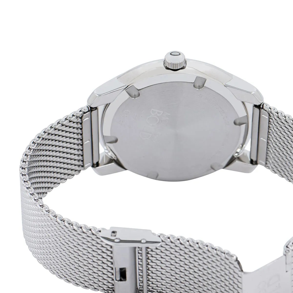 Movado Bold Silver Dial Silver Mesh Bracelet Watch For Men - 3600260