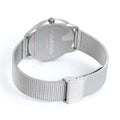 Calvin Klein Minimal White Dial Silver Mesh Bracelet Watch for Men - K3M5115X