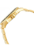 Guess Diamonds Gold Dial Gold Steel Strap Watch for Women - W85110L1