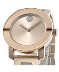 Movado Bold Rose Gold Dial Two Tone Steel Strap Watch for Women - 3600639