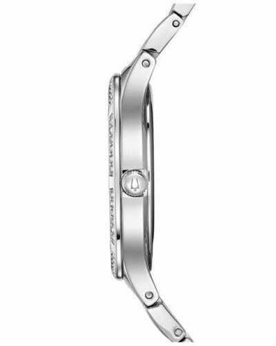 Bulova Mother of Pearl Dial Silver Steel Strap Watch for Women - 96L263