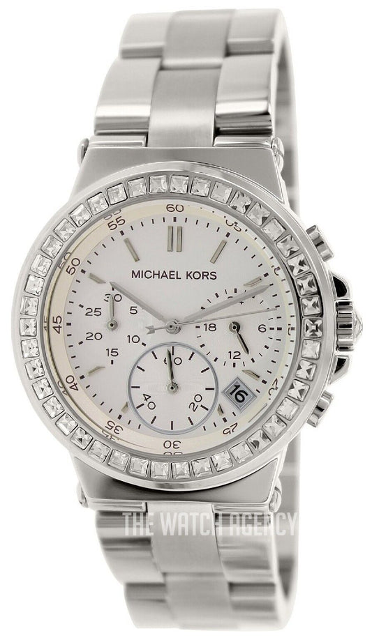 Michael Kors Dylan Silver Dial Silver Steel Strap Watch for Women - MK5585