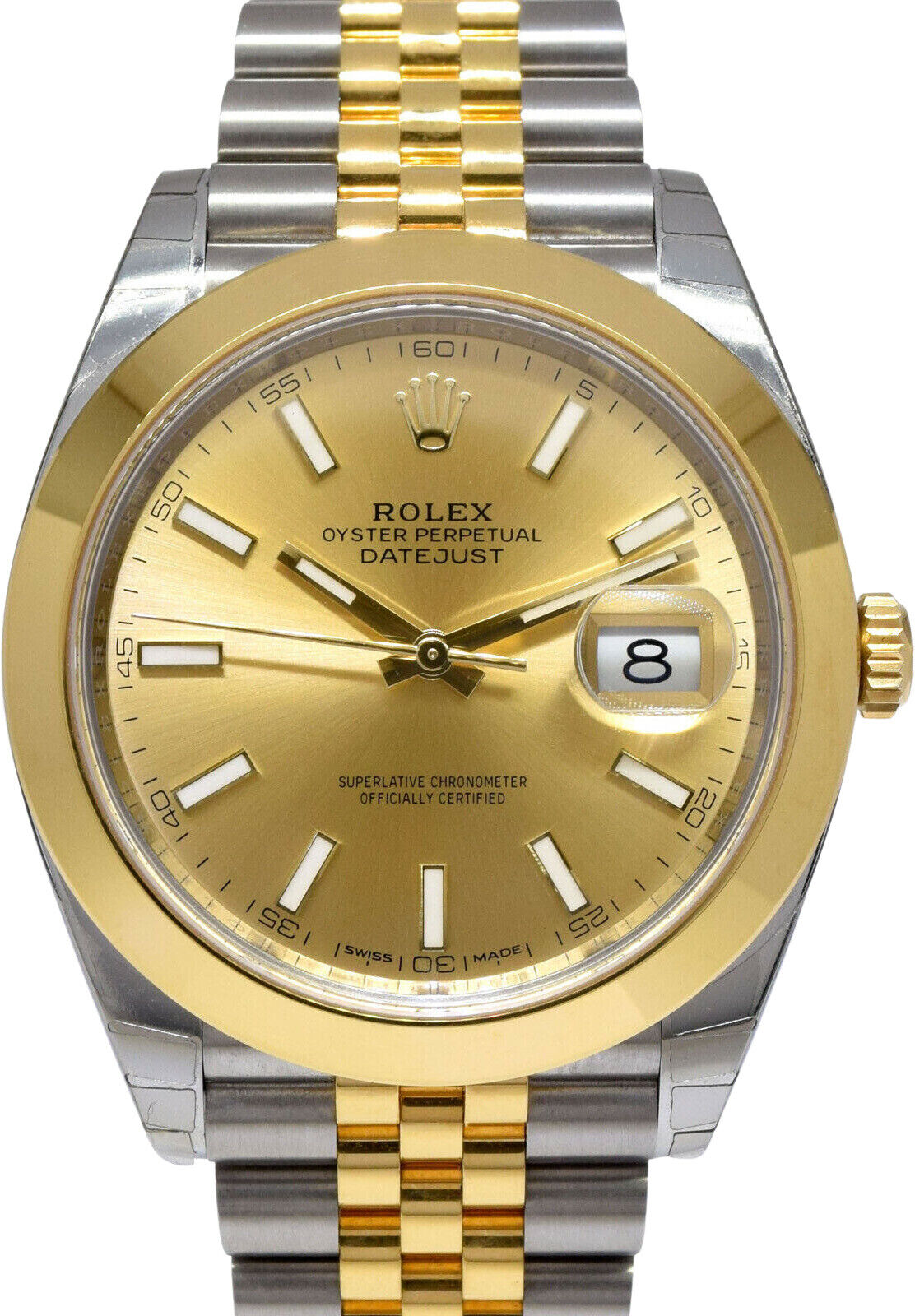 Rolex Datejust 41 Champagne Dial Two Tone Jubilee Bracelet Watch for Men - M126303-0010