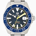 Tag Heuer Aquaracer Calibre 5 Automatic Blue Dial Silver Steel Strap Watch for Men - WAY201H.BA0927