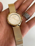Swarovski Octea Nova Silver Dial Gold Mesh Bracelet Watch for Women - 5430417