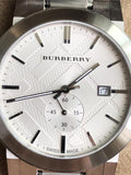 Burberry The City Silver Dial Silver Steel Strap Watch for Men - BU9900