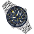 Citizen Pro Master Nighthawk Eco Drive Navy Blue Dial Silver Stainless Steel Watch For Men - BJ7006-56L