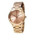 Michael Kors Slim Runway Rose Gold Dial Rose Gold Steel Strap Watch for Women - MK3197