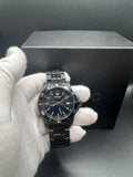 Movado Series 800 Black Dial Black Steel Strap Watch For Men - 2600143