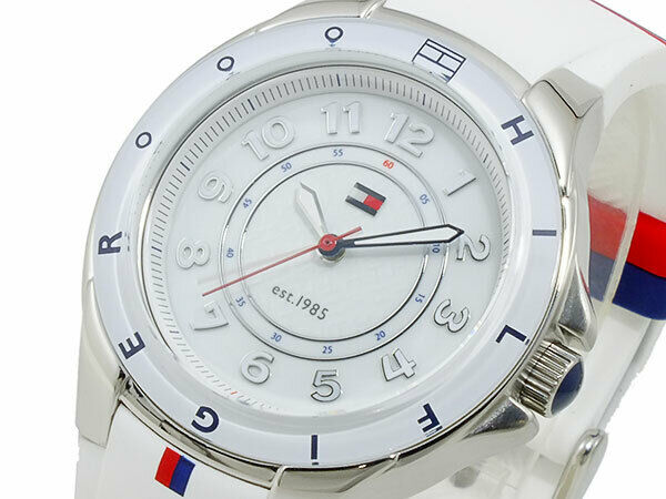 Tommy Hilfiger White Dial White Rubber Strap Watch for Women - 1781271