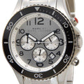 Marc Jacobs Rock Chronograph White Dial Silver Stainless Steel Strap Watch for Men - MBM5027