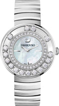 Swarovski Lovely Crystal Mother of Pearl Dial Silver Steel Strap Watch for Women - 1160307