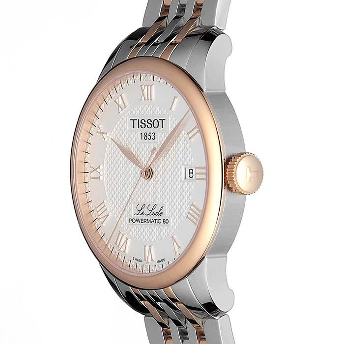 Tissot Le Locle Automatic Cosc Silver Dial Two Tone Steel Strap Watch For Men - T006.407.22.033.00