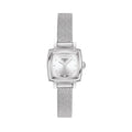 Tissot Lovely Square Silver Dial Silver Mesh Bracelet Watch For Women - T058.109.11.036.00