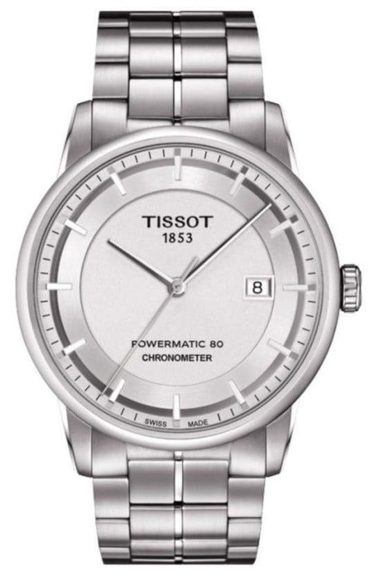 Tissot Luxury Powermatic 80 Silver Dial Silver Steel Strap Watch For Men - T086.408.11.031.00