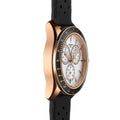 Tissot V8 Quartz Chronograph White Dial Black Rubber Strap Watch For Men - T106.417.36.031.00