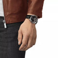 Tissot T Sport Chrono XL Classic Brown Dial Brown Leather Strap Watch For Men - T116.617.16.297.00