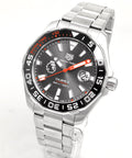 Tag Heuer Aquaracer Calibre 5 Premiere League Edition Black Dial Silver Steel Strap Watch for Men - WAY201D.BA0927