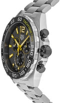 Tag Heuer Formula 1 Quartz Chronograph Grey Dial Silver Steel Strap Watch for Men - CAZ101AG.BA0842