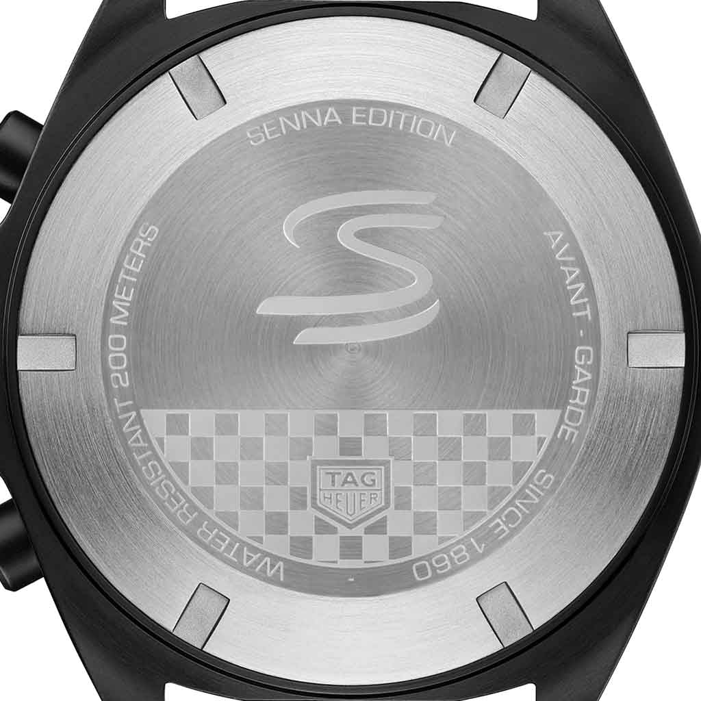 Tag Heuer Formula 1 Chronograph Senna Special Edition Black Dial Black Rubber Strap Watch for Men - CAZ1019.FT8027