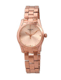 Tissot T Wave Rose Gold Dial Rose Gold Steel Strap Watch For Women - T112.210.33.456.00