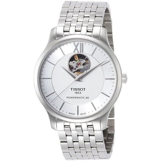 Tissot Tradition Powermatic 80 Open Heart Automatic Watch For Men - T063.907.11.038.00