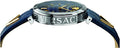 Versace V-Twist Quartz Blue Dial Blue Leather Strap Watch for Women - VELS00119