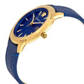 Versace V-Urban Quartz Blue Dial Blue Leather Strap Watch for Men - VELQ00319