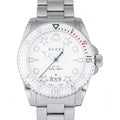 Gucci Dive Quartz White Dial Silver Steel Strap Watch For Men - YA136336