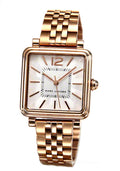 Marc Jacobs Vic White Dial Rose Gold Stainless Steel Strap Watch for Women - MJ3514