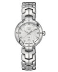 Tag Heuer Link Quartz Diamonds White Dial Silver Steel Strap Watch for Women - WAT1413.BA0954