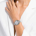 Swarovski Crystalline Aura Silver Dial Silver Steel Strap Watch for Women - 5519462