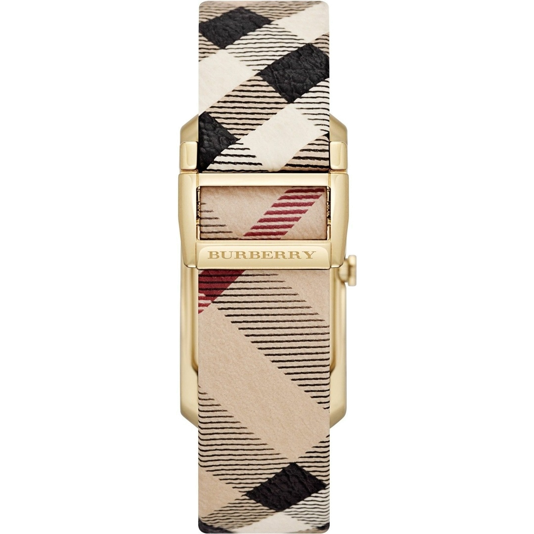 Burberry Pioneer Champagne Dial Beige Leather Strap Watch for Women - BU9407