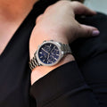 Hugo Boss Symphony Grey Dial Gold Mesh Bracelet Watch for Women - 1502424