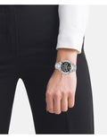 Hugo Boss Novia Black Dial Silver Steel Strap Watch for Women - 1502614
