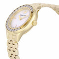 Swarovski Lovely Crystals White Dial Gold Steel Strap Watch for Women - 5242895