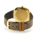 Gucci Grip Disney Mickey Mouse Gold Dial Brown Leather Strap Watch For Women - YA157420
